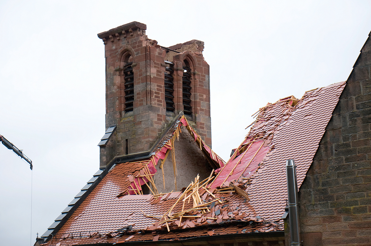 Dommages église catholique Mouterhouse 3 le 03/01/2018